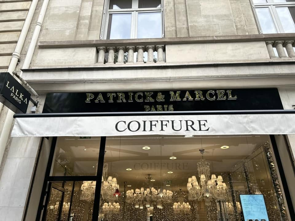 Coiffure, Store banne · Bandeau, Paris 8e