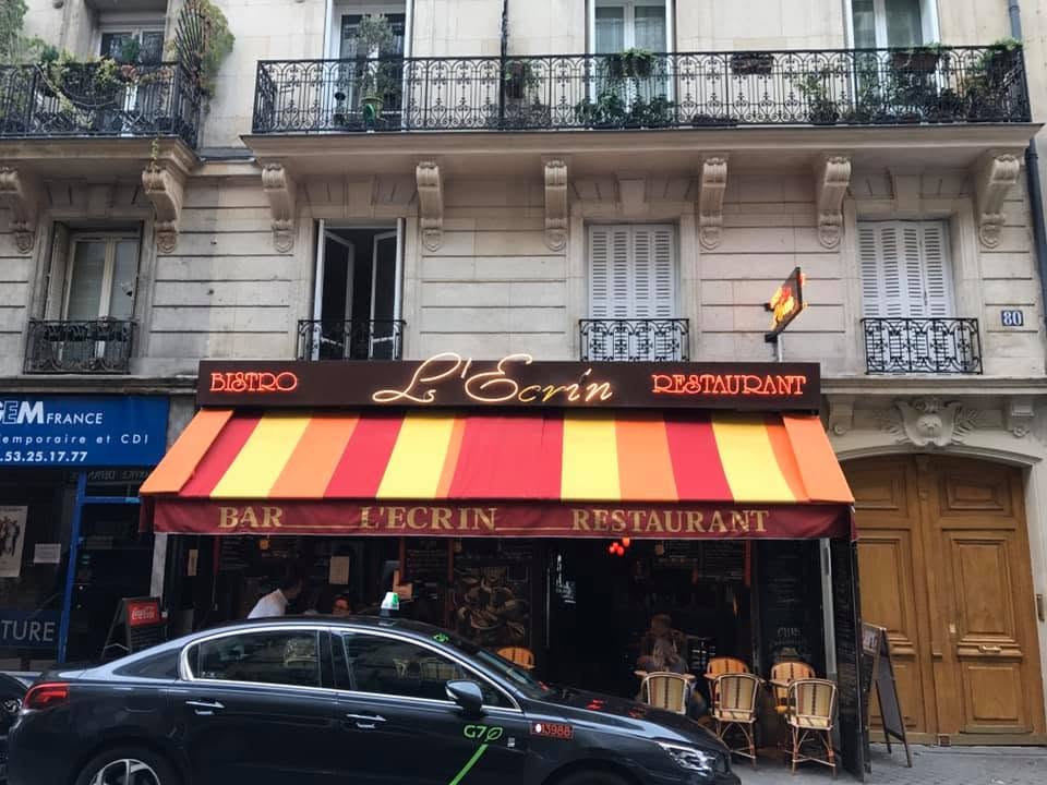Bistro, Lettres boîtier · Store banne · Enseigne drapeau, Paris 13e